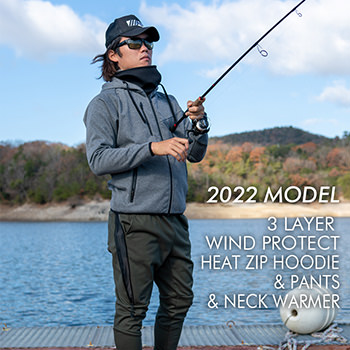 3 LAYER WIND PROTECT HEAT ZIP HOODIE & PANTS & NECK WARMER 2022