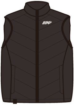 3D電熱HEAT VEST ブラック×ホワイト