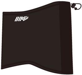 IK-882 3 LAYER WIND PROTECT HEAT NECK WARMER ブラック×ホワイト