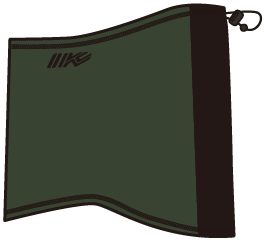 IK-882 3 LAYER WIND PROTECT HEAT NECK WARMER カーキ×ブラック