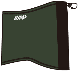 IK-882 3 LAYER WIND PROTECT HEAT NECK WARMER カーキ×ホワイト