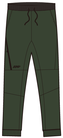 IK-881 3 LAYER WIND PROTECT HEAT PANTS (WIND BOUNCER) カーキ/ ブラック